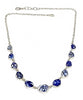 Blue & White Floral Vintage Pottery 11 Piece Necklace