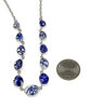 Blue & White Floral Vintage Pottery 11 Piece Necklace