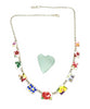 Colorful Floral Vintage Pottery 11 Piece Necklace