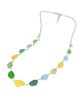 Light Earth Tone 15 Piece Sea Glass Necklace