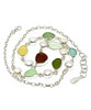 Earth Tone Sea Glass and Pearl 15 Piece Sea Glass Necklace