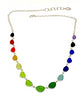 Rare Rainbow Sea Glass 15 Piece Necklace