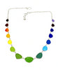 Rare Rainbow Sea Glass 15 Piece Necklace