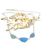 Shades of Blues & Aqua 3 Piece Sea Glass Necklace