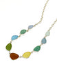Light Earth Tone 9 Piece Sea Glass Necklace