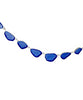 Textured Cobalt Blue 9 Piece Sea Glass Necklace