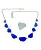 Textured Cobalt Blue 9 Piece Sea Glass Necklace