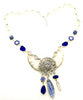 Sea Glass and Kyanite Dream Catcher Necklace
