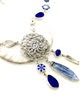 Sea Glass and Kyanite Dream Catcher Necklace