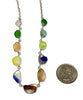 Rare Melded Sea Glass 11 Piece Necklace