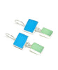 Turquoise and Mint Green Stained Glass Double Drop Earrings