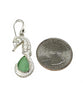 Sea Horse & Green Sea Glass Earrings