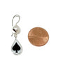 Spade Playing Card Vintage Pottery with Pearl Double Drop Earrings