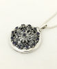 Lace Herb Locket with 13 Faceted Iolite Stones