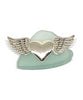 Sterling Silver Heart with Wings Pin