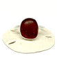 Rich Dark Bown Sea Glass Ring - Size 10