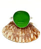 Textured Green Sea Glass Ring - Size 10