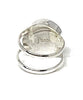 Textured Green Sea Glass Double Band Unisex Ring - Size 5