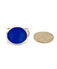 Cobalt Sea Glass Split Band Unisex Ring - Size 7