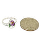 Purple Flowers Vintage Pottery Teardrop 