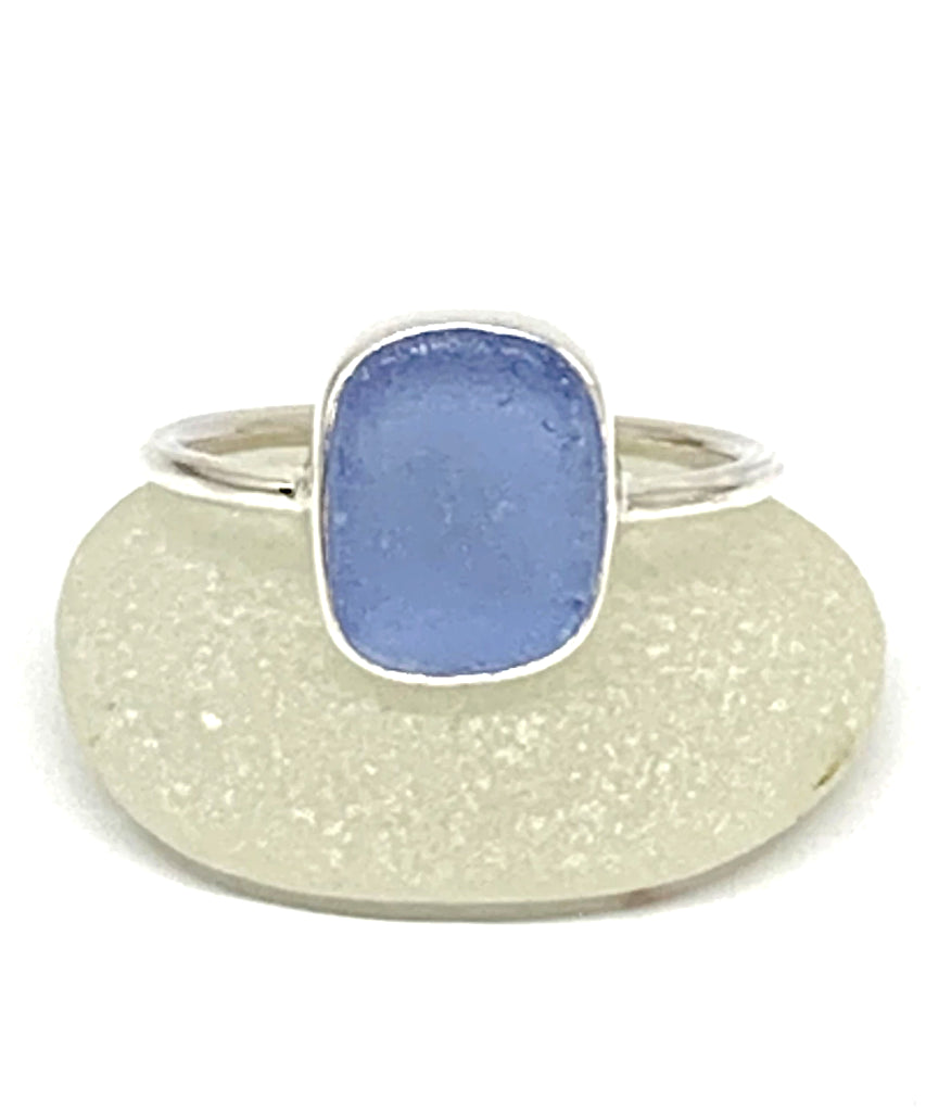 Corn Flower Blue Sea Glass 