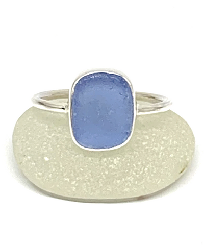 Corn Flower Blue Sea Glass 