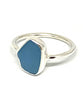 Opaque Milk Glass Blue Sea Glass 