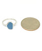 Opaque Milk Glass Blue Sea Glass 