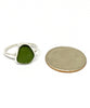 Rich Olive Green Sea Glass 