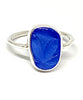 Leaf Pattern Blue Sea Glass 