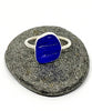 Textured Cobalt Blue Sea Glass 