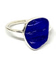 Textured Cobalt Blue Sea Glass 
