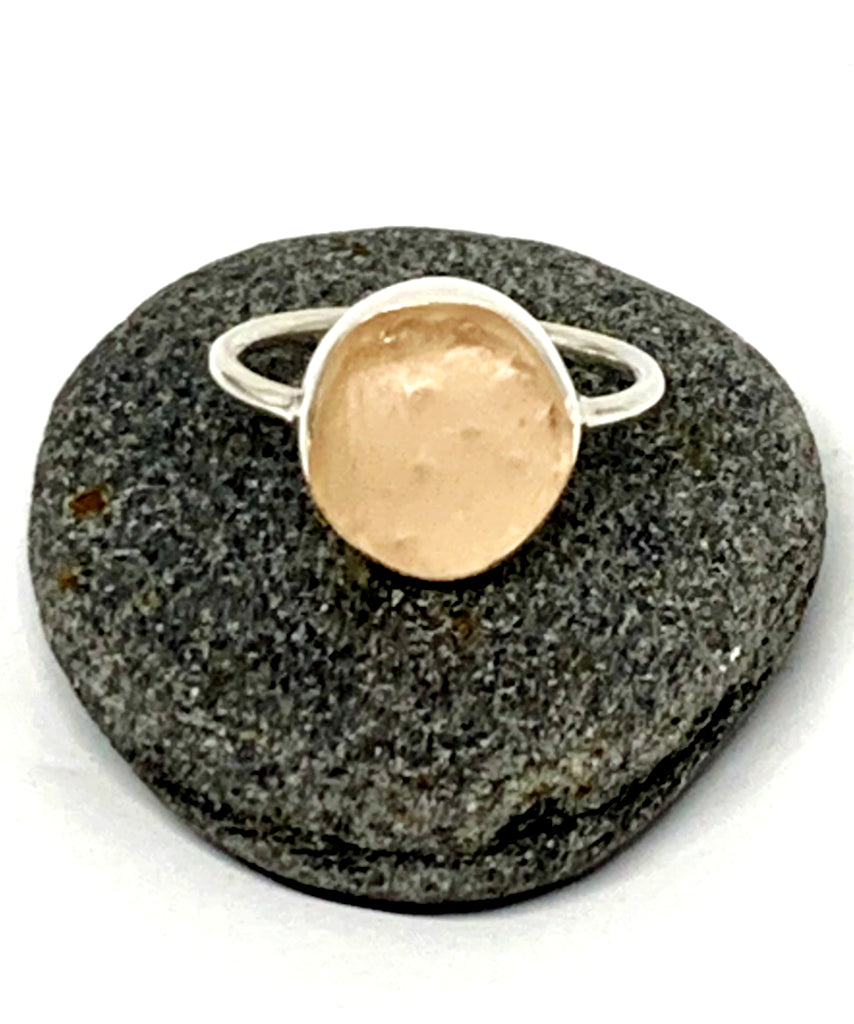 Unusual Textured Pink Sea Glass 