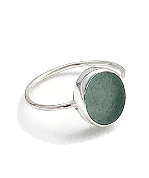 Aqua Blue Sea Glass Stack Able 