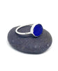 Line Textured Cobalt Sea Glass 