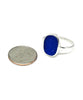Flower Textured Cobalt Sea Glass 