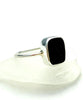 Black Sea Glass Square Stack Able 