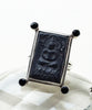 Antique Buddha Amulet with Faceted Spinelli Ring - Size 8