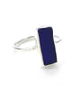 Rectangle Cobalt Blue Sea Glass Stack Able 