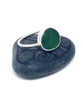 Dark Textured Emerald Green Sea Glass 