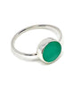 Round Teal Sea Glass 