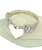 Sterling Silver Heart with Wings Ring