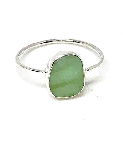 Textured Jadite Green Sea Glass 