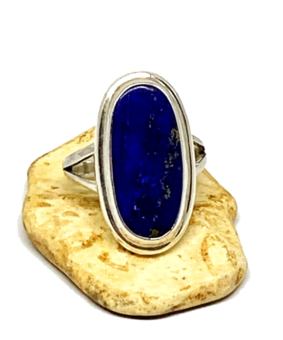 Deep Blue Lapis Ring - Size 5.5