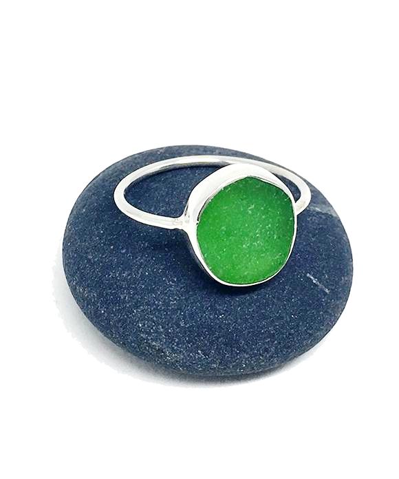Lime Green Sea Glass 