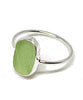 Pale Textured Sage Green Sea Glass 