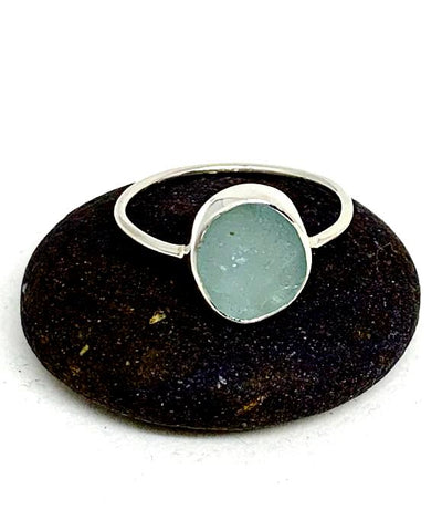 Light Aqua Glass Stack Able 