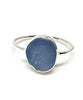 Corn Flower Blue Sea Glass Stack Able 