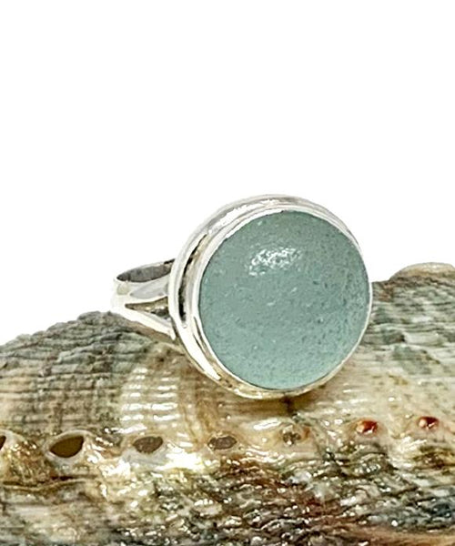 Aqua Marble Ring - Size 8