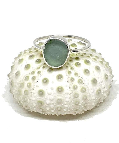 Soft Aqua Blue Sea Glass Stack Able 